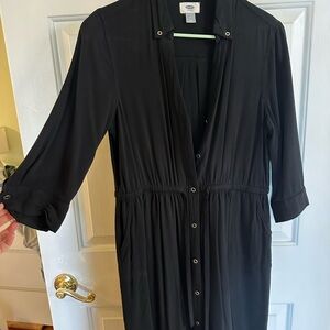 Old Navy Black Long Sleeve Dress